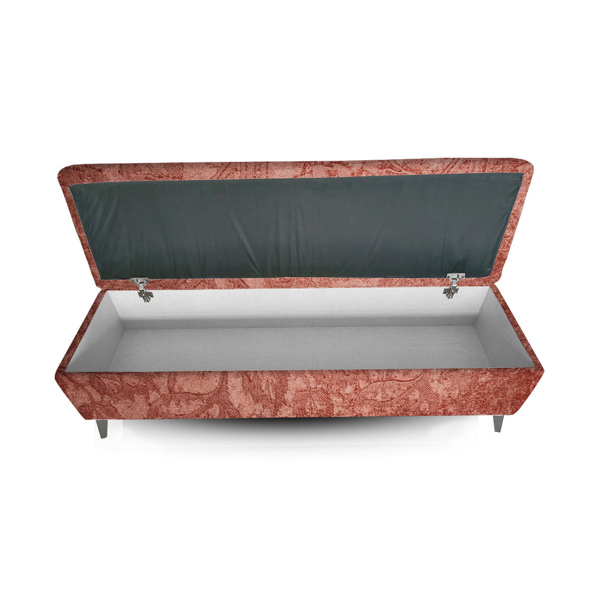 White Bloom Storage Ottoman