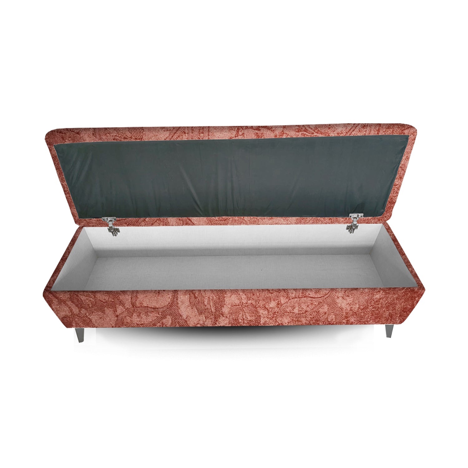 White Bloom Storage Ottoman