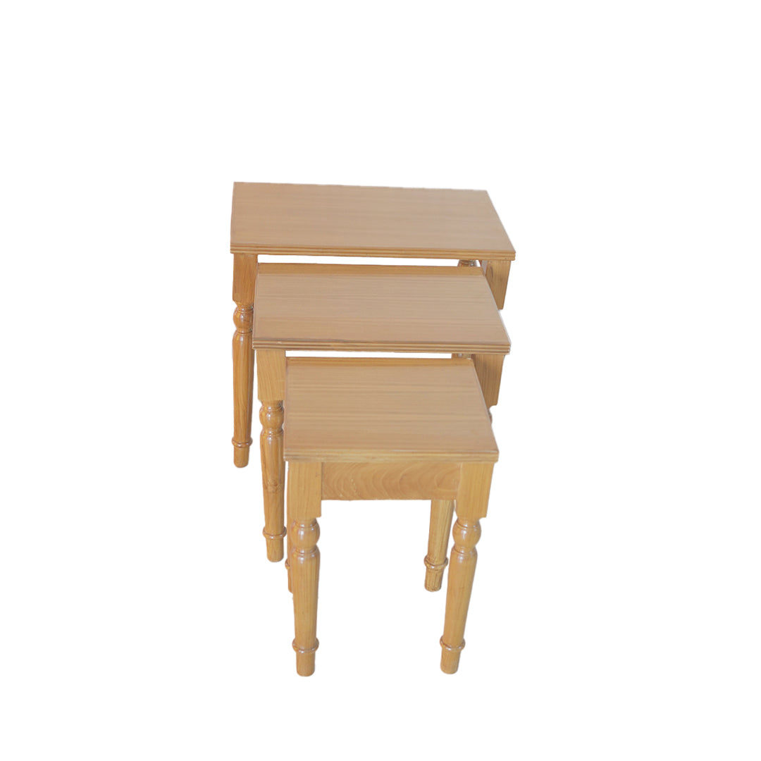 Walnut Nesting Table Trio