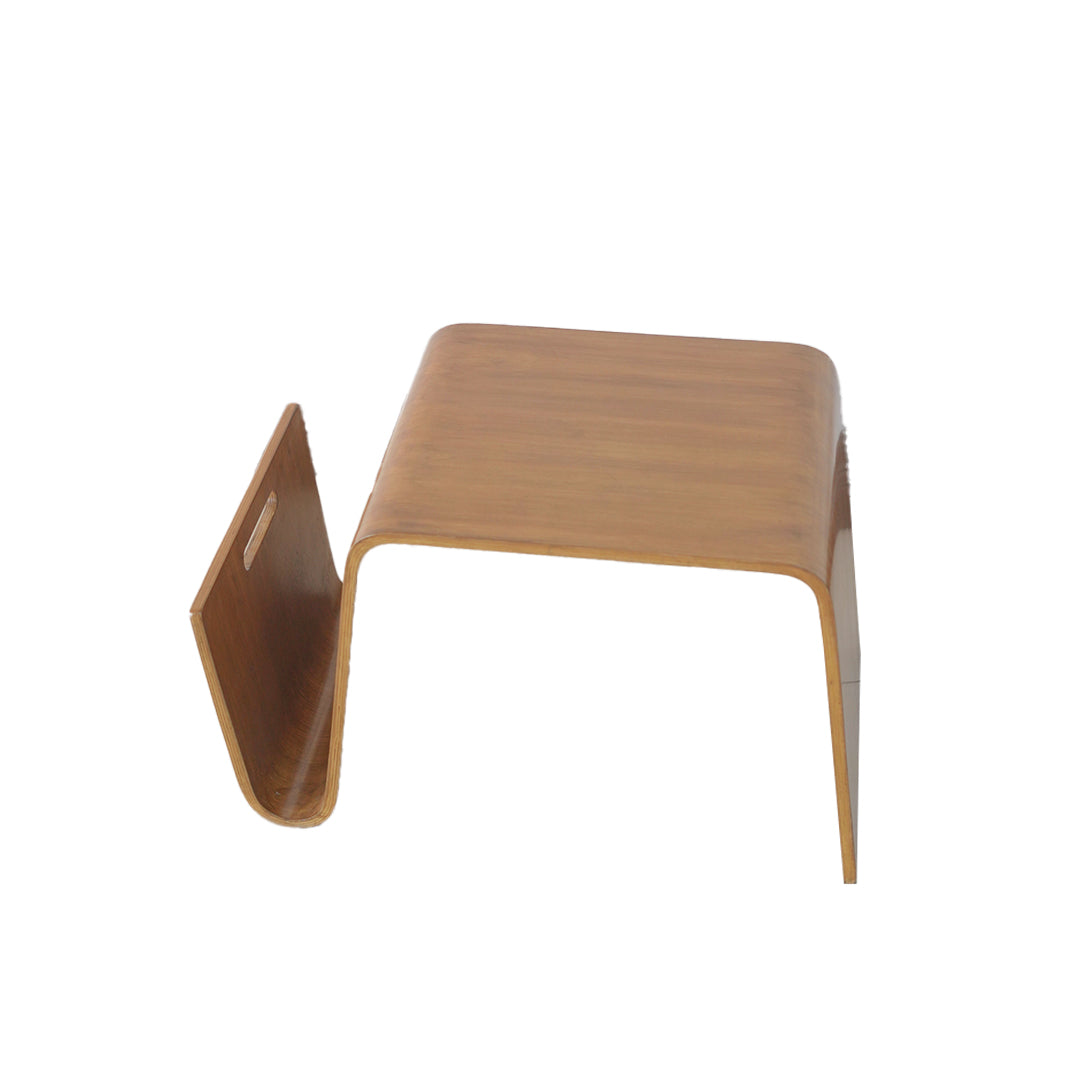 Wooden stool with a minimalist design