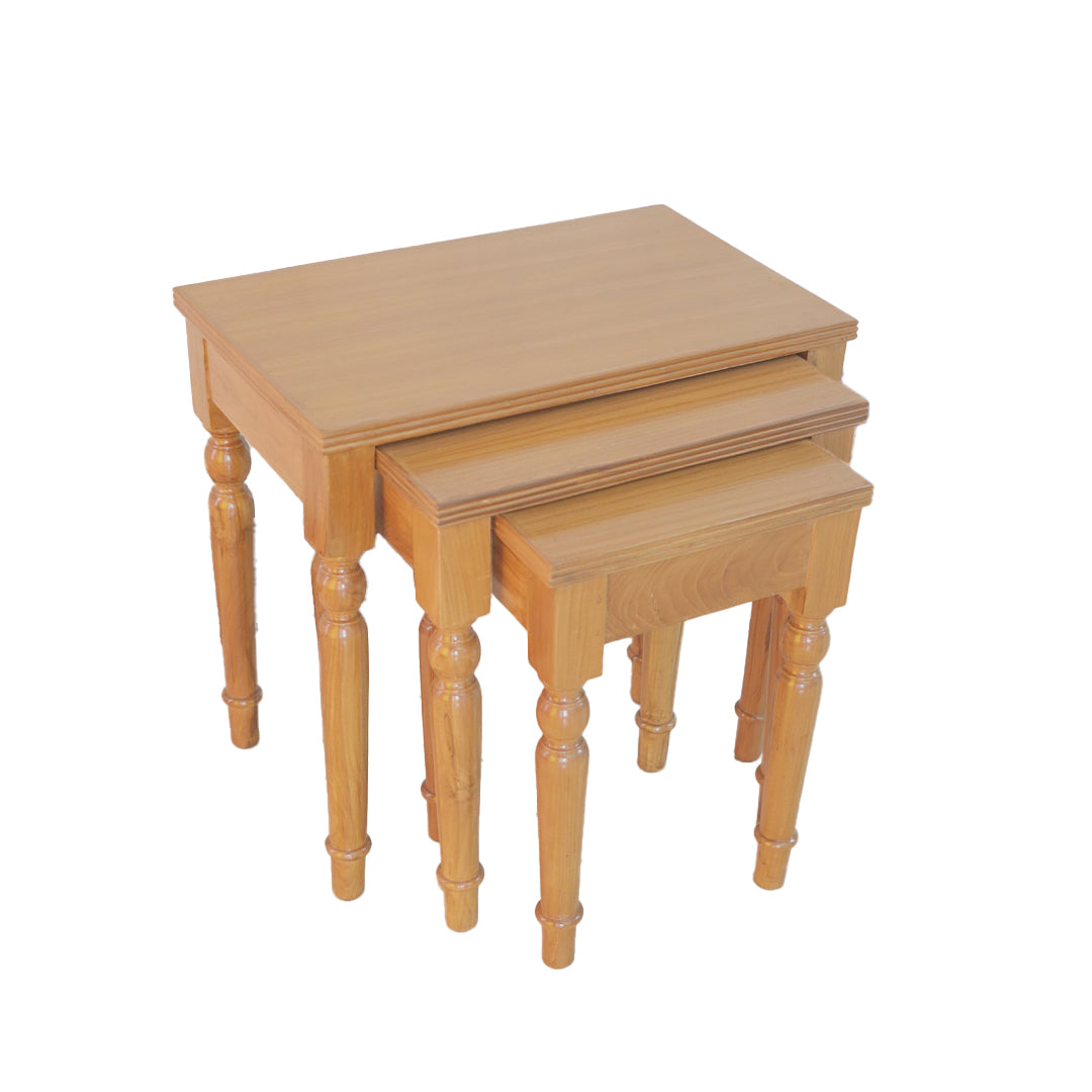 Walnut Nesting Table Trio