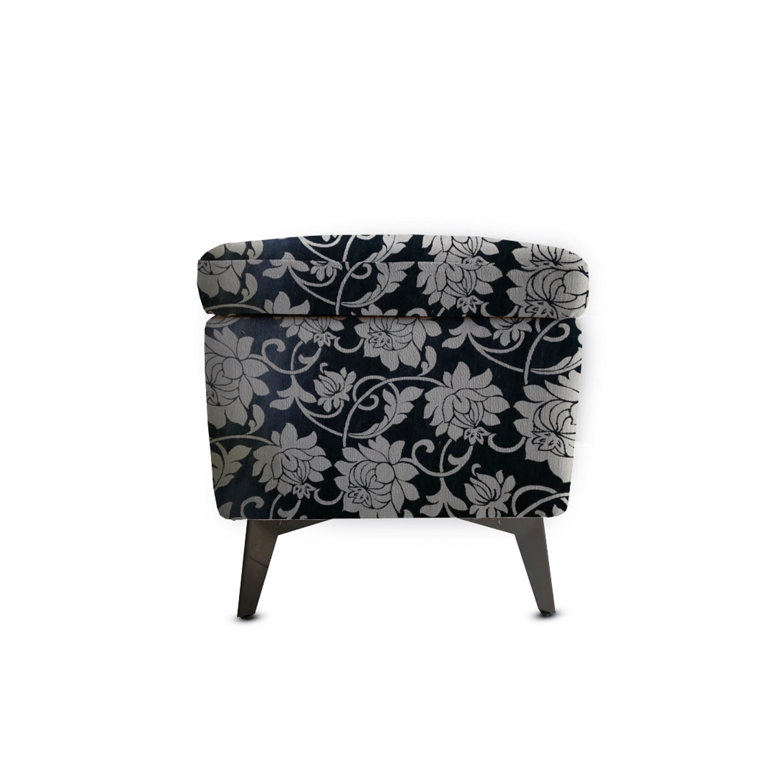 Noir Bloom Storage Bench