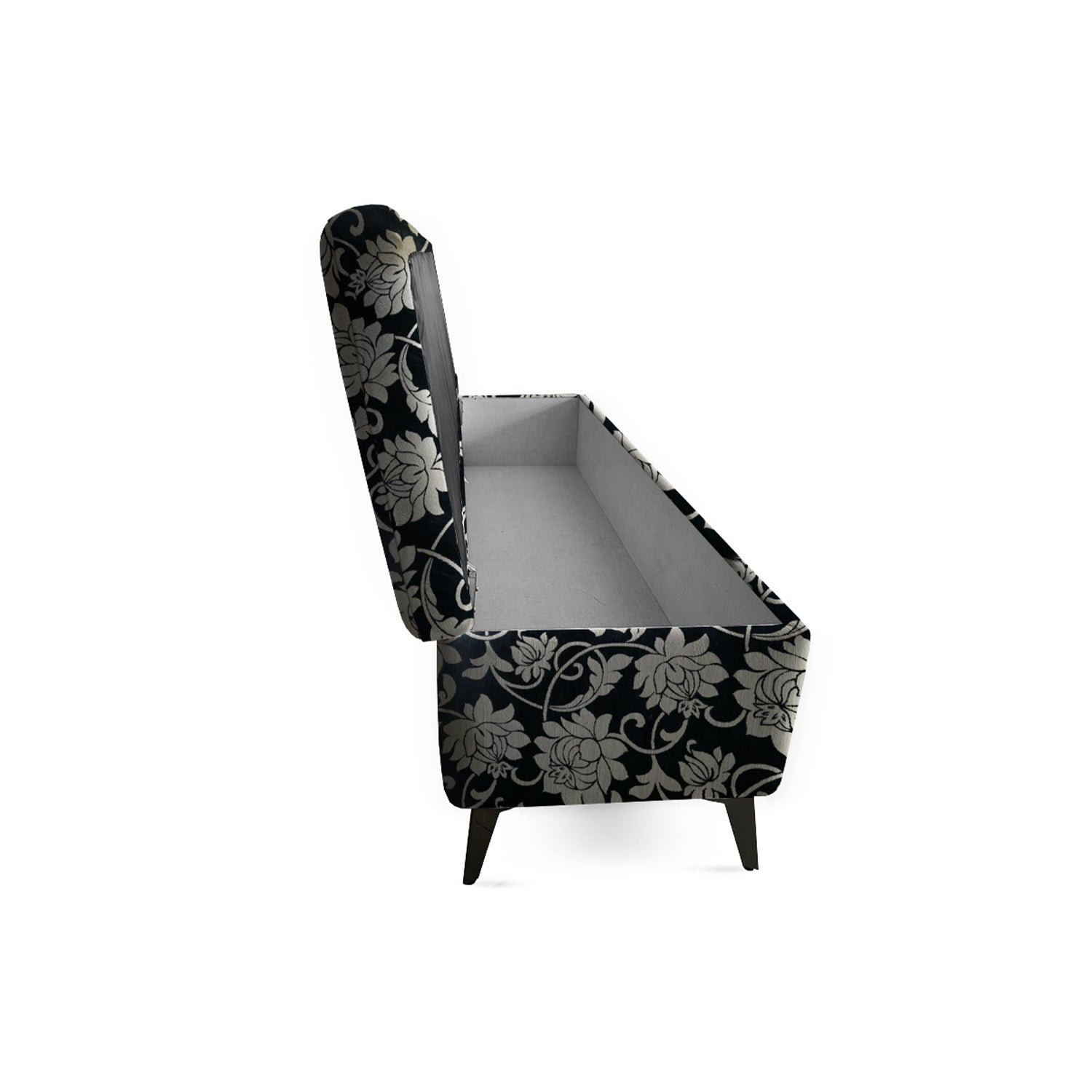 Noir Bloom Storage Bench