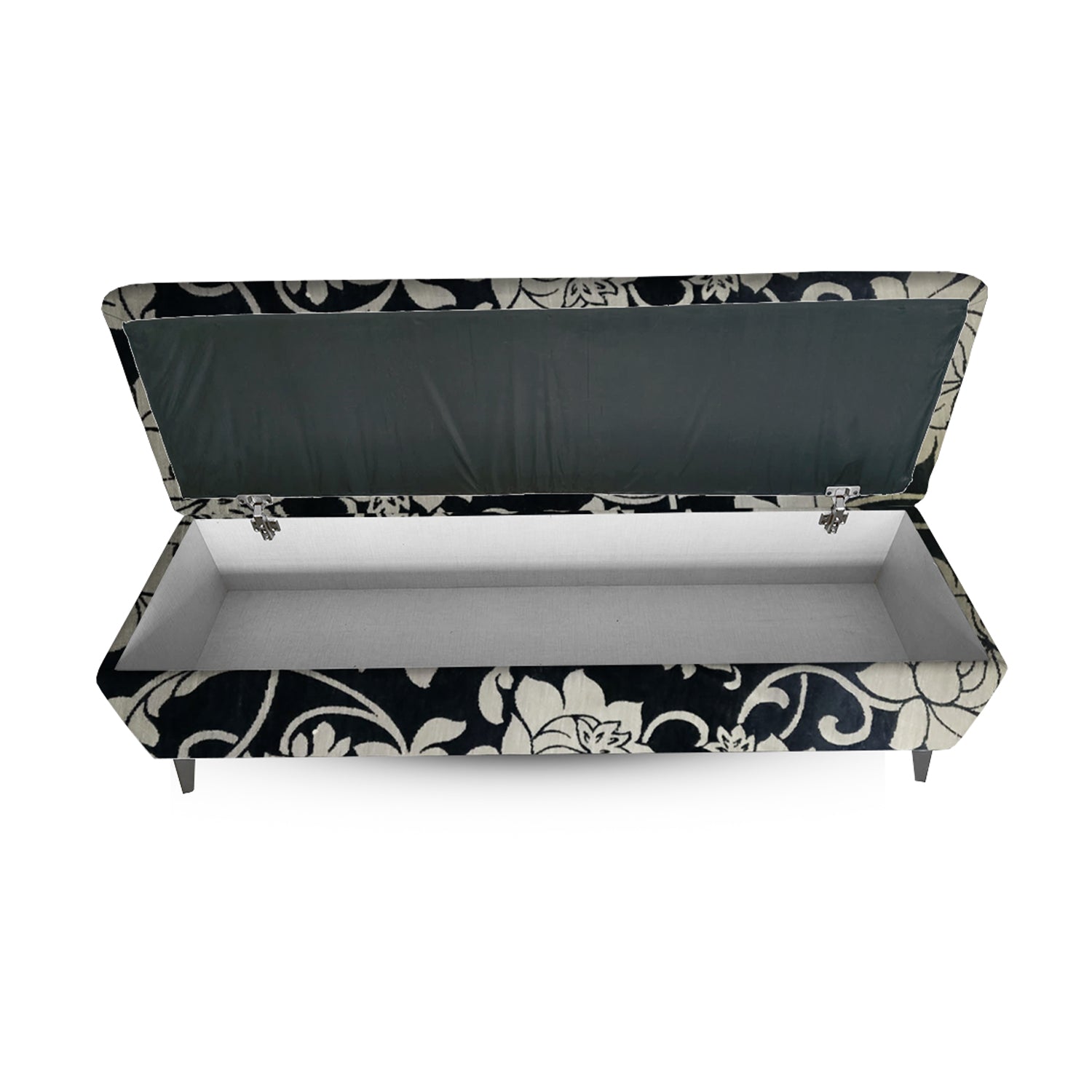 Noir Bloom Storage Bench