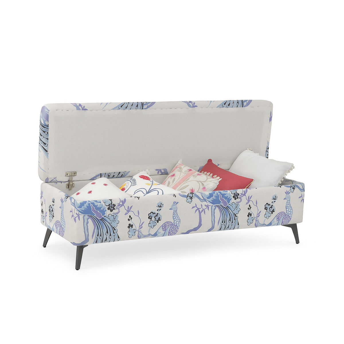 Peacock Bloom Ottoman Bench