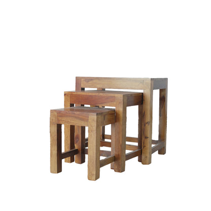 Terra Nesting Teak Tables