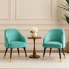 Velvet Shell Armchair Set of 2