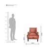 Grace Accent Chair - Teracotta