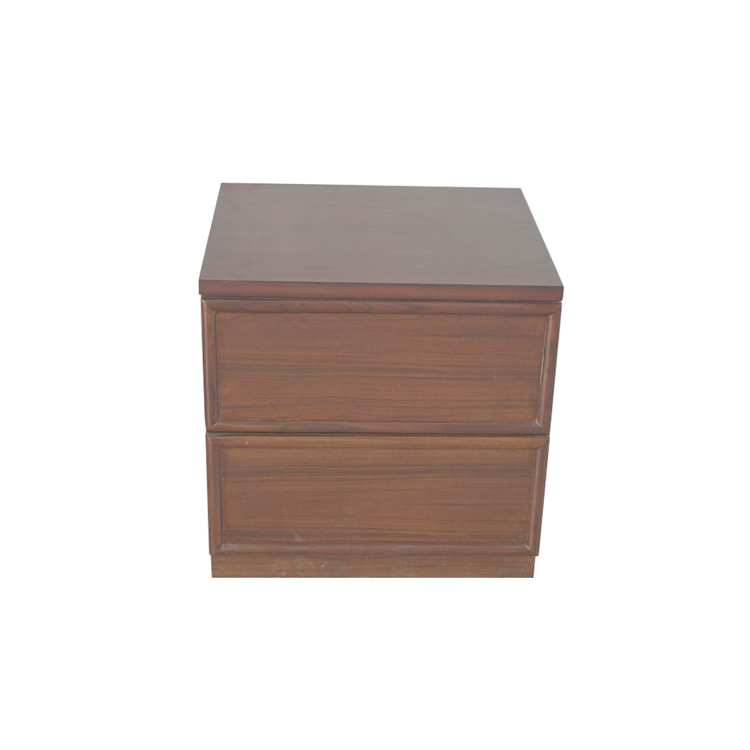 Mahogany Velvet Side Table