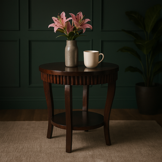 Regal Groove Round End Table