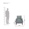 Grace Accent Chair - Azure