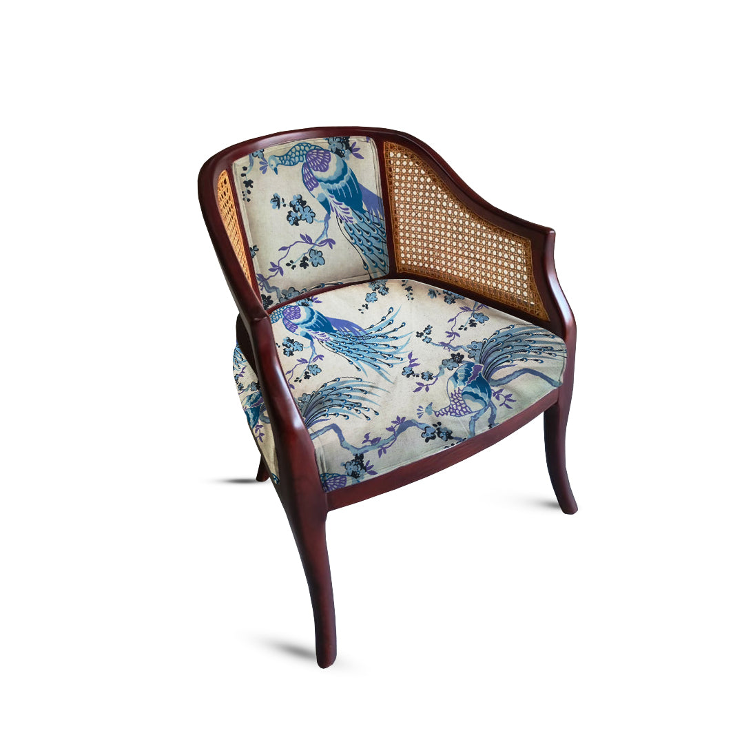 Rattan Lounge Chair - Azure