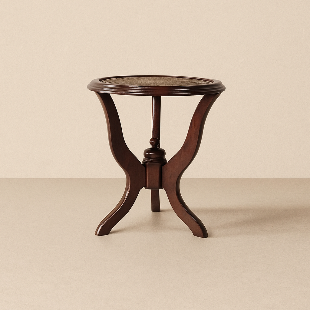 Orchid Walnut Cane Table
