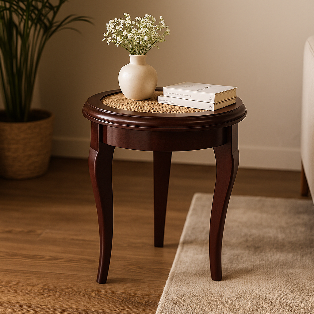 Aurora Cane Round Table