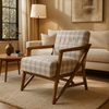 Nordic Teak Lounge Chair - Slate