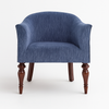 Blossom Curve Chair - Navy