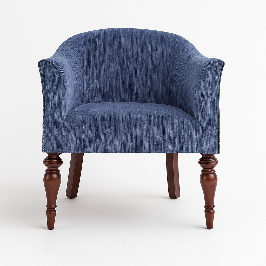 Blossom Curve Chair - Navy