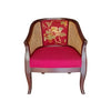 Riviera Cane Barrel Chair Crimson Elegance
