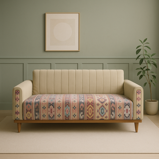 Boho Flair Three-Seater Sofa