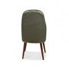 Velvet Channel-Back Armchair Set of 2