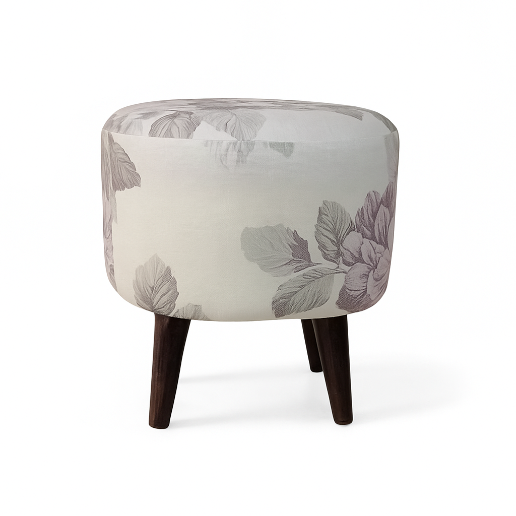 Ivory Bloom Foot Stool