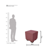 Coral Cube Ottoman