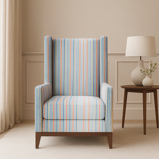 Strato Stripe Wing Chair