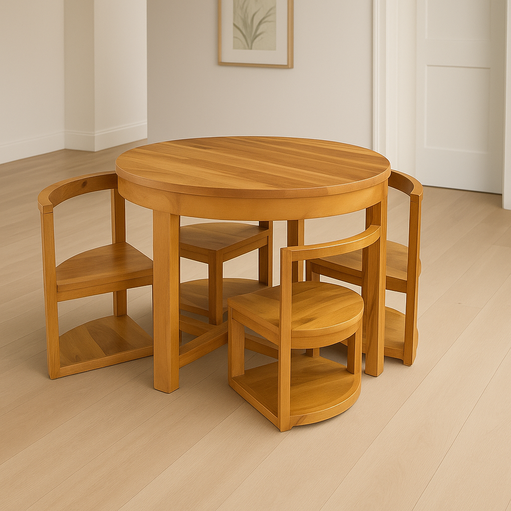 The Walnut Nest Dining Set