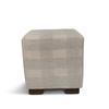 Mist Check Ottoman