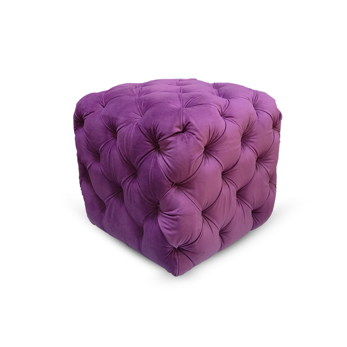 Tufted Velvet Ottoman