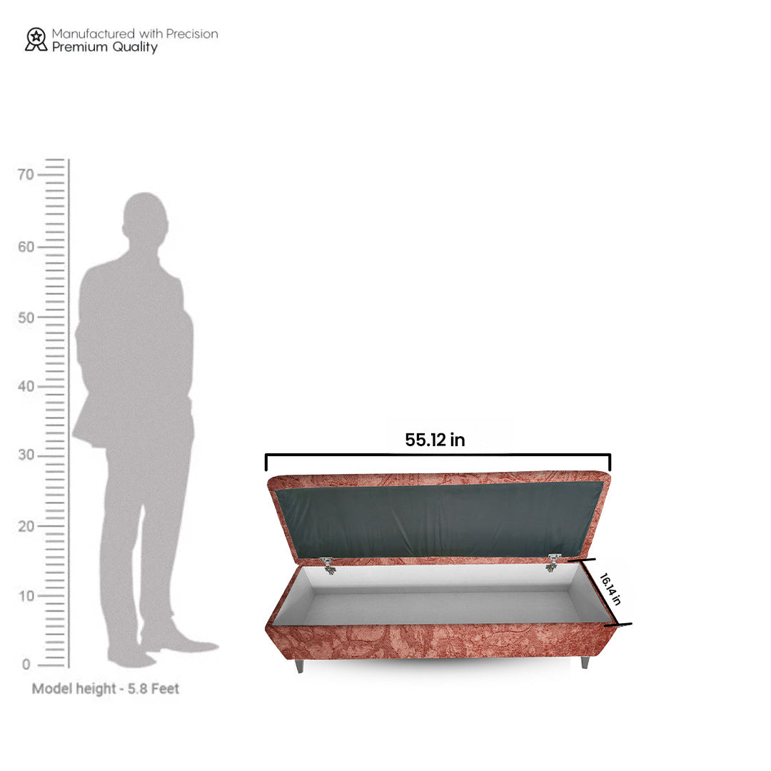 Ottoman Bench - Crimson