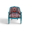 Vintage Teak Armchair - Azure