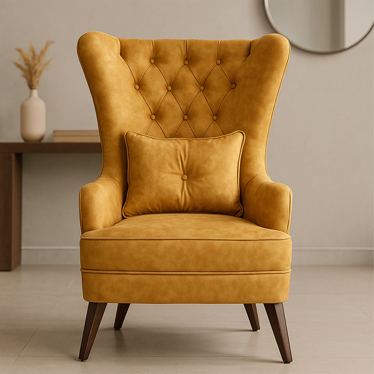 Regal Wingback Lounge Chair