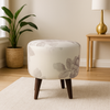 Ivory Bloom Foot Stool