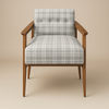 Nordic Teak Lounge Chair - Slate