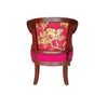 Riviera Cane Barrel Chair Crimson Elegance