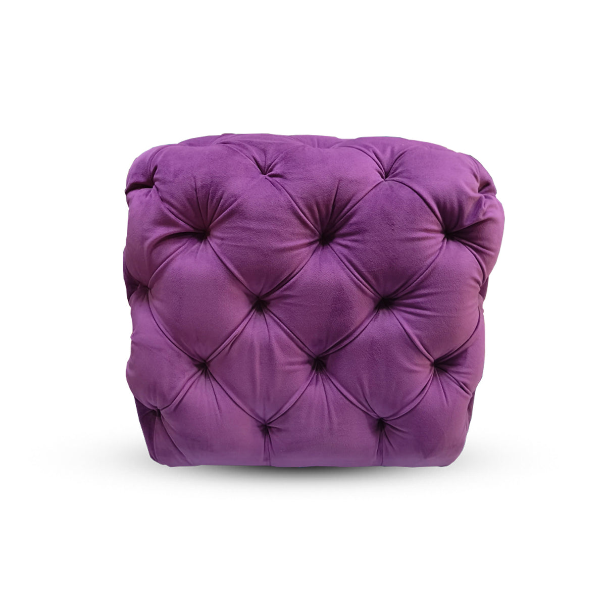 Tufted Velvet Ottoman