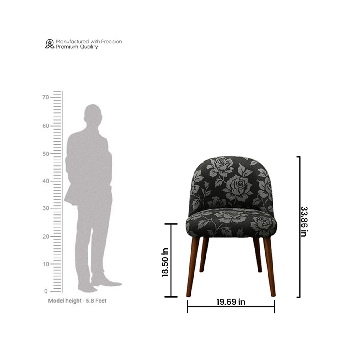 Velvet Chair - Noir