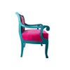 Regal Ornate Lounge Chair Torquoise