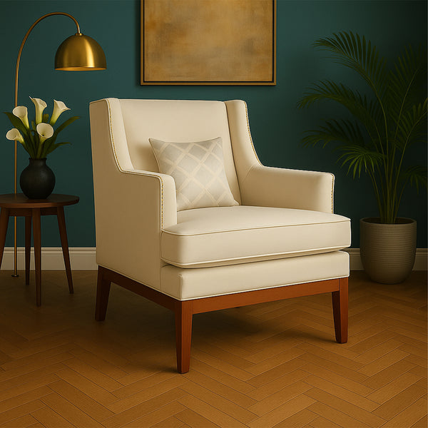 Grace Accent Chair - Ivory