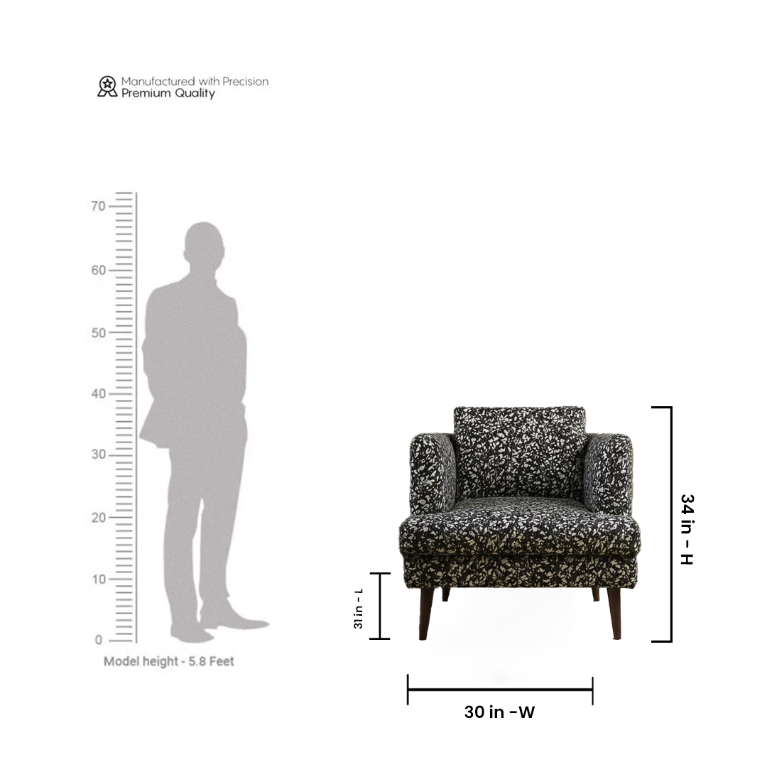 Teak Lounge Chair - Onyx