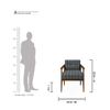 Nordic Teak Lounge Chair - Noir