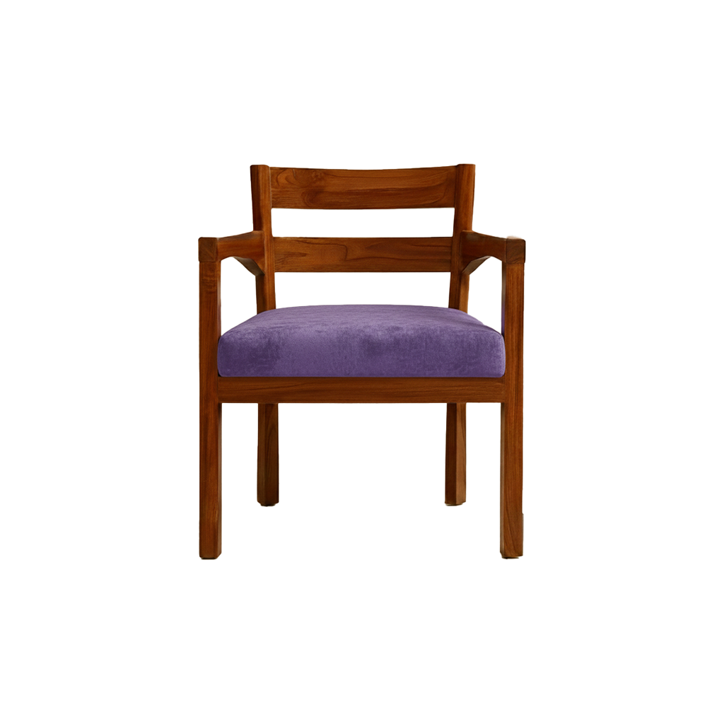 Teak Harmony Chair - Lavender