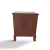 Chevron Teak Bedside Table