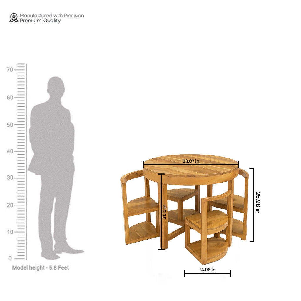 The Walnut Nest Dining Set