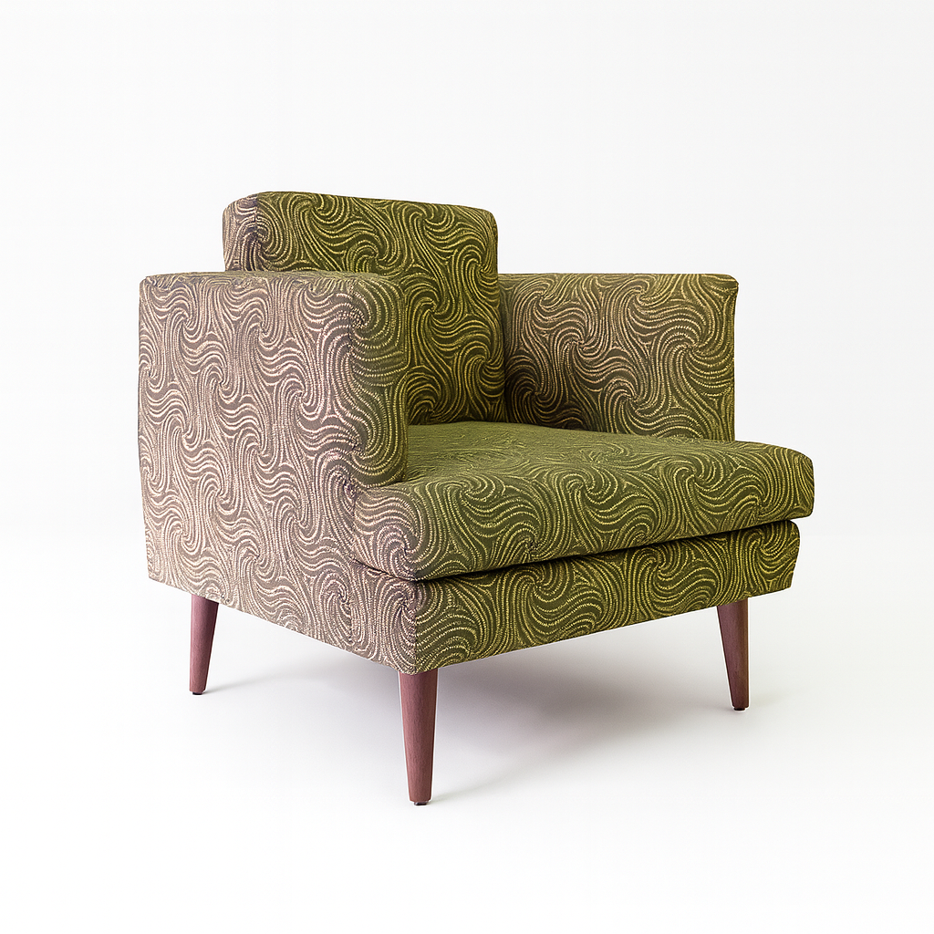 Teak Lounge Chair - Moss