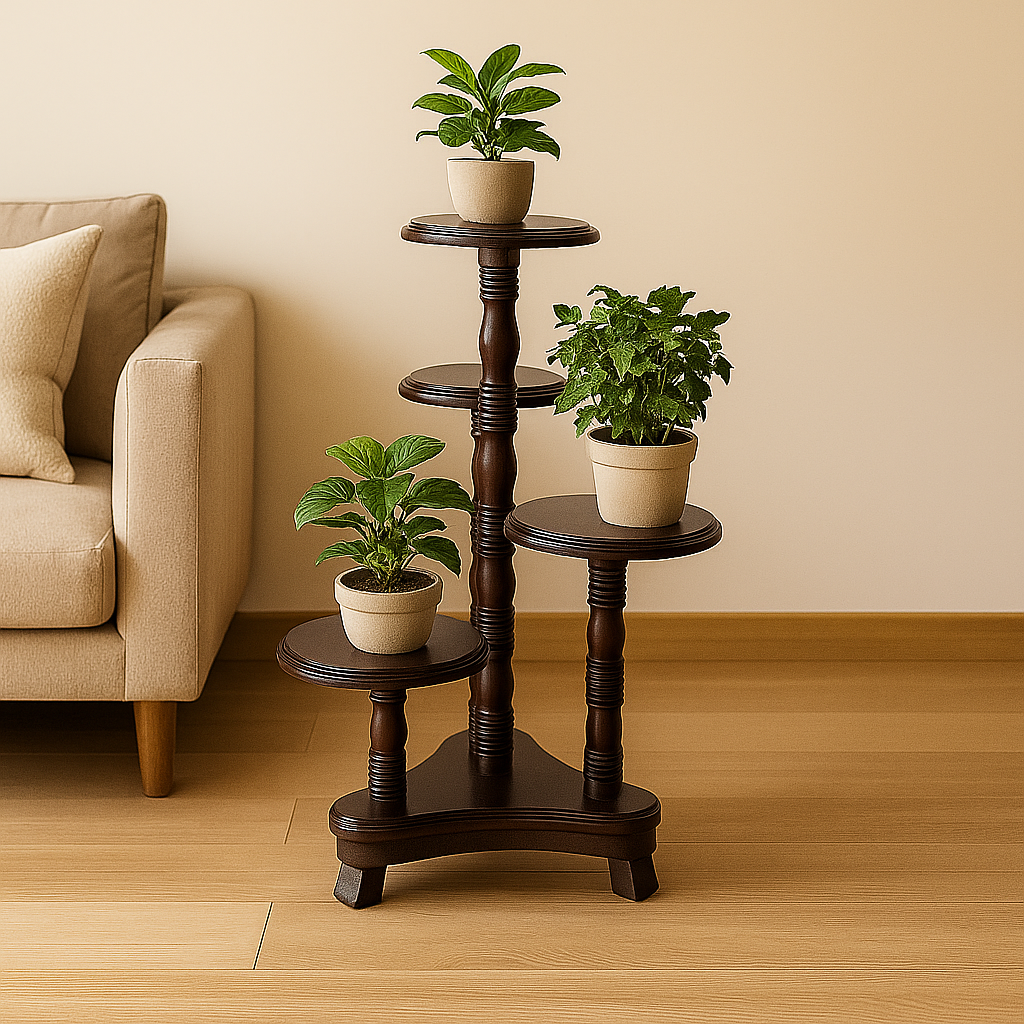 Teak Planter Stand Table