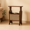 Vintage Weave Magazine Table