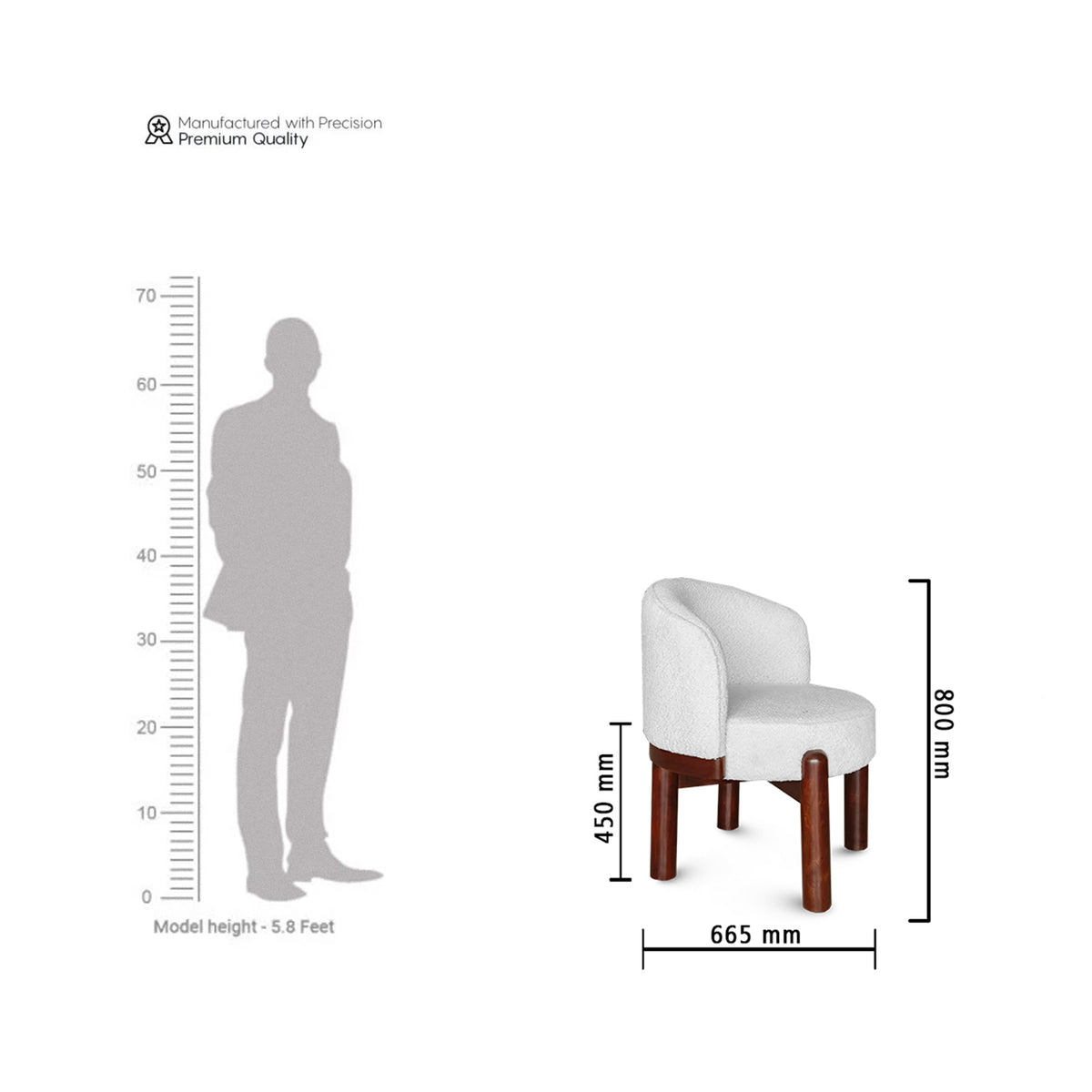 Bloom Accent Chair - Ivory