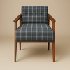 Nordic Teak Lounge Chair - Noir
